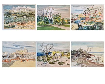 伊夫·布雷耶（Yves BRAYER，1907-1990）
一套6幅彩色石版画，包括：
- 无题 [
