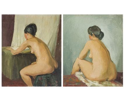 Gilberte SCHMITT (1907-2001)
Desnudo femenino sent