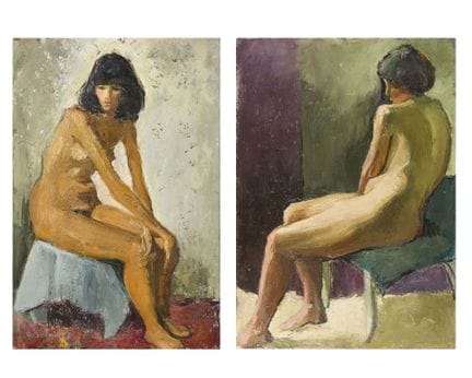 Gilberte SCHMITT (1907-2001)
La morena 
Óleo sobre