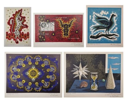 让·皮卡尔·勒·杜（Jean PICARD LE DOUX，1902-1982）
一套5幅彩色石版画