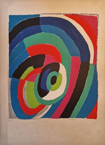 Sonia Delaunay (1885-1979)
Tourbillon. 1965. Litog