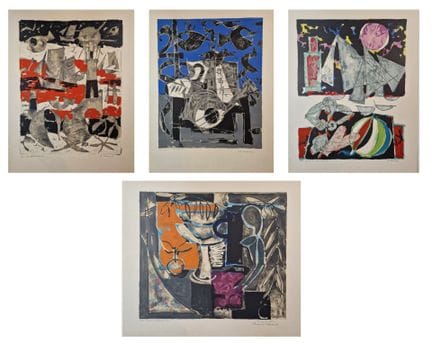 Claude VENARD (1913-1999)
4 litografie a colori, c