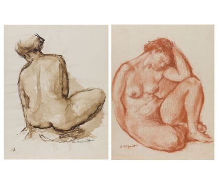 Gilberte SCHMITT (1907-2001)
Nudo femminile seduto