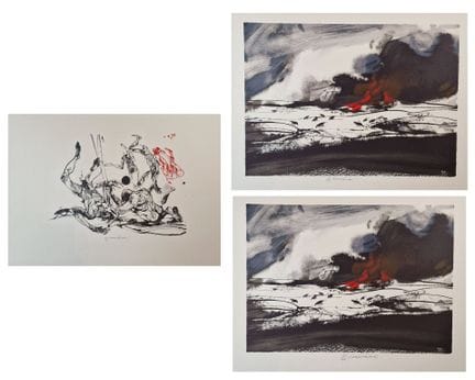 弗拉基米尔·维利科维奇（1935-2019）
《阿尔滕堡的胡桃树》
维林纸石版画
画作边缘以铅笔签名
