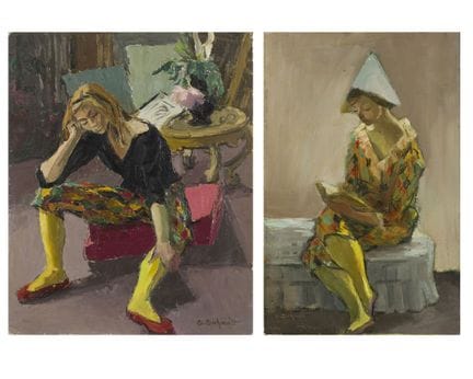 Gilberte SCHMITT (1907-2001)
Arlequín pensativo
Ól