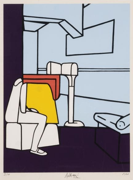 ADAMI, VALERIO (1935)
Serigrafia su carta. Firmata