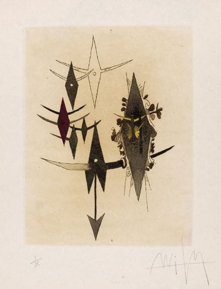 LAM, WIFREDO (1902–1982)
Radierung auf japanischem