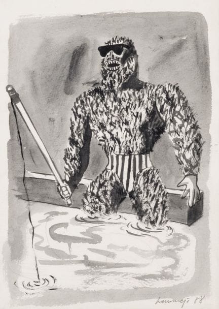 费尔南多·贝尔梅霍（1949）
纸本综合材料。右下角签名并注明日期（88）。参展记录：- ARCO'