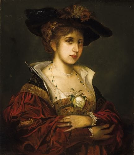 19世纪欧洲画派
布面油画。66 x 76 厘米。