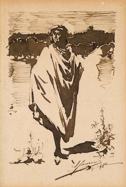 MARIN LLOVET, RICARDO (1874–1955)
Aquarell auf Pap
