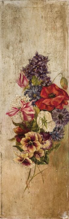 19世纪西班牙画派
木板油画。50 x 17.5 厘米。有破损