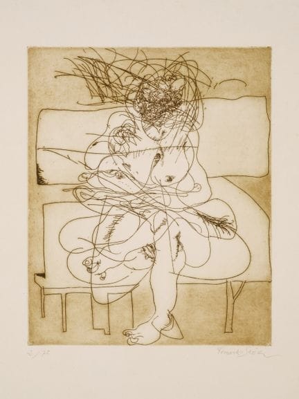 SÁEZ GONZÁLEZ, FERNANDO (1921)
Acquaforte su carta
