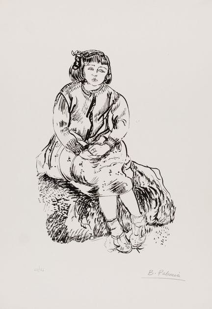 PALENCIA, BENJAMÍN (1900 - 1980)
Litografia su car