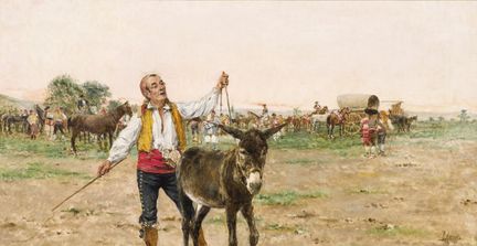 阿格拉索特，霍阿金（1837—1919）
布面油画。右下角签名。30 × 56 厘米。