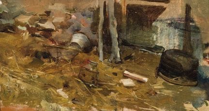 伊格纳西奥·皮纳索·卡马伦奇（1849—1916）
木板油画。背面题有“皮纳索”字样。12.8 × 