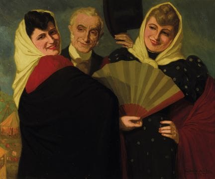 拉斐尔·穆尼奥斯·库恩卡（1895—1967）
布面油画。右下角有签名及创作年份（1941）。80 