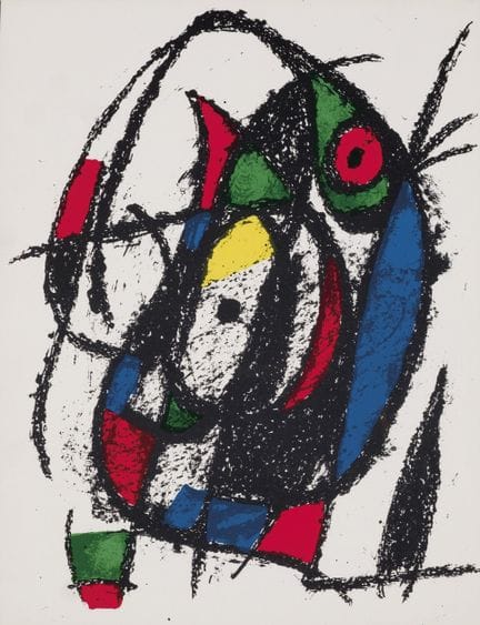 MIRÓ, JOAN (1893 - 1983)
Litografia su carta. Stam