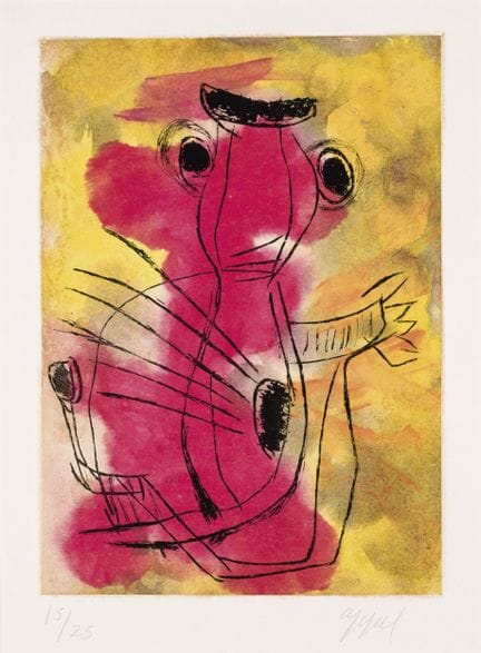 APPEL, KAREL (1921 - 2006)
Incisione su carta. Fir