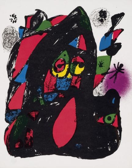 MIRÓ, JOAN (1893 - 1983)
Litografia su carta. Stam