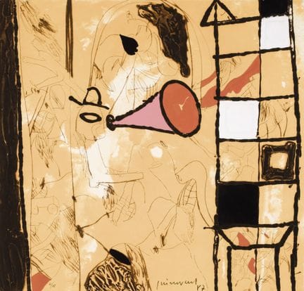 GUINOVART, JOSEP (1927–2007)
Radierung mit Gouache