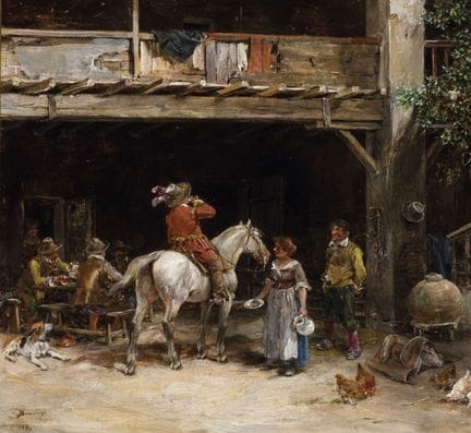 弗朗西斯科·多明戈·马尔克斯（1842—1920）
木板油画。左下角有签名、地点（巴黎）和日期（18