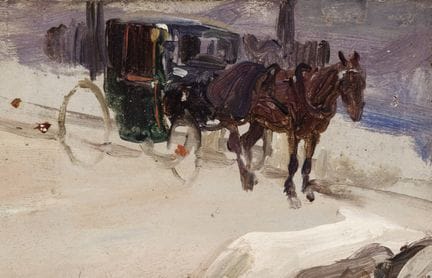 索罗拉·伊·巴斯蒂达，霍阿金（1863—1923）
木板油画。附有布兰卡·庞斯·索罗拉女士签发的真品