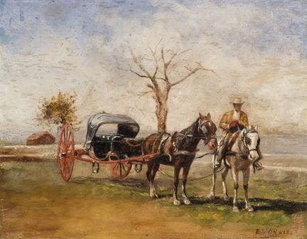 莫拉莱斯·伊·莫拉莱斯，爱德华多（1868—1938）
木板油画。右下角有签名。18.5 × 23.