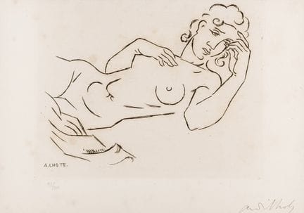 LHOTE, ANDRÉ (1885 - 1962)
Incisione su carta. Fir