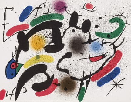 MIRÓ, JOAN (1893 - 1983)
Litografia su carta. Stam