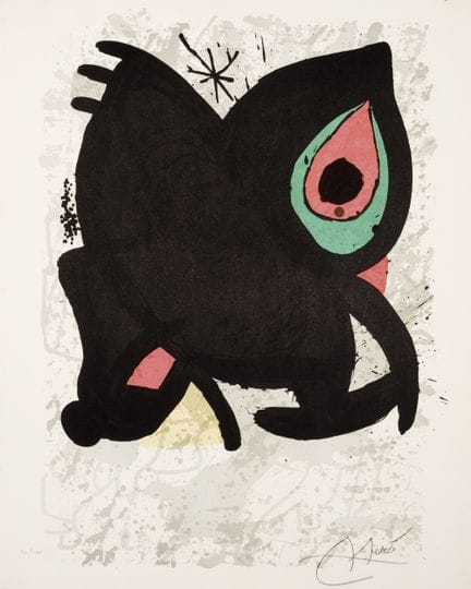 MIRÓ, JOAN (1893 - 1983)
Litografia su carta velin