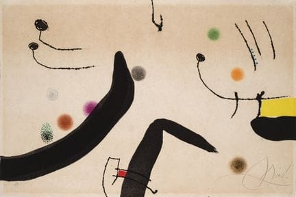 MIRÓ, JOAN (1893 - 1983)
Incisione su carta giappo