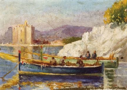 蒙格雷尔·托伦特，何塞（1860—1937）
布面油画。画框上附有署名牌[蒙格雷尔]。11 × 14