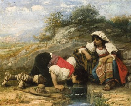 布兰克，塞莱斯廷·约瑟夫（1818—1888）
布面油画。左下角有签名。58 × 67 厘米。