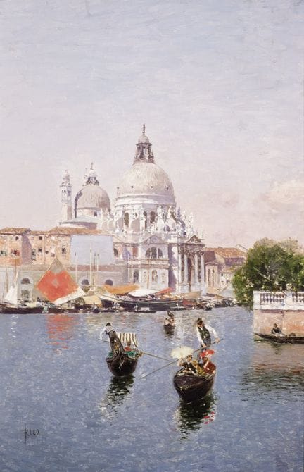 马丁·里科·奥尔特加（1833—1908）
木板油画。左下角有签名。画作背面有一枚印有罗斯柴尔德家族