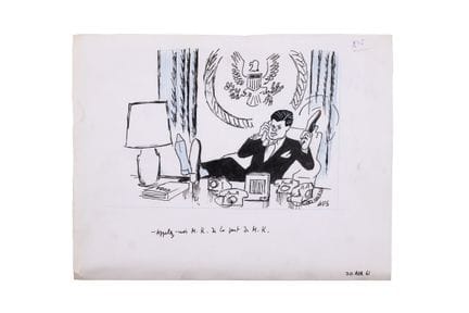 ELRICH, GUSTAVE (1911–1997)
Zeichnung mit Tinte un