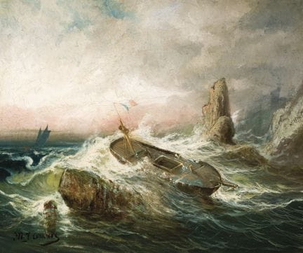 19世纪欧洲画派
布面油画。左下角有签名。54.5 × 65.5 厘米。