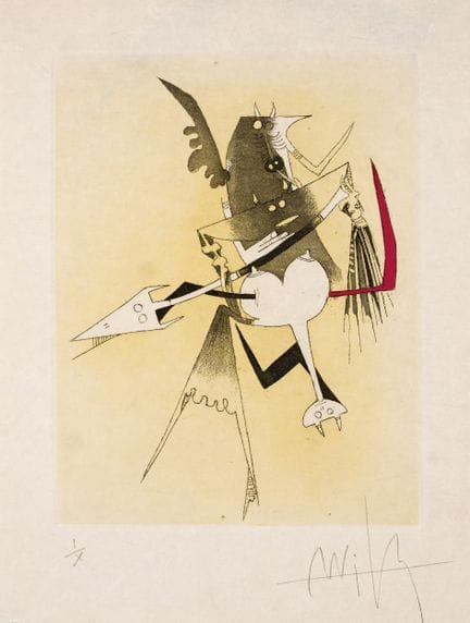 LAM, WIFREDO (1902–1982)
Radierung auf japanischem