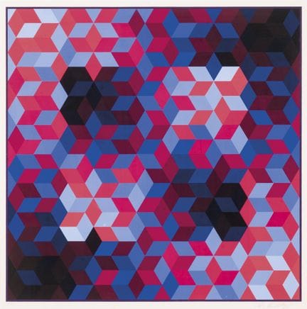 VASARELY, VICTOR (1908–1961)
Siebdruck auf Papier.