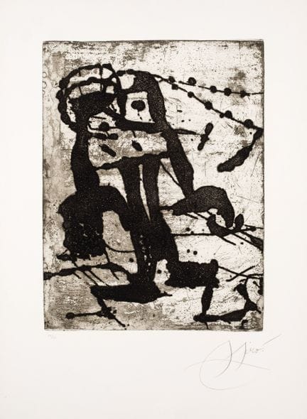 MIRÓ, JOAN (1893 - 1983)
Incisione su carta. Numer