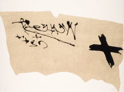 TÀPIES, ANTONI (1923–2012)
Carborundum auf Vélin-G