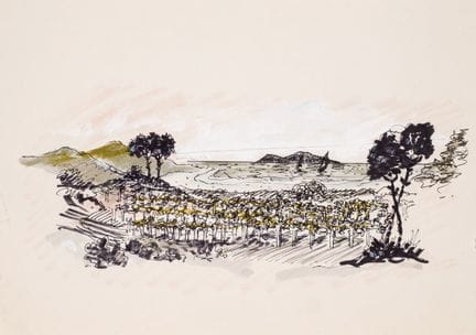 巴雷罗，何塞·玛丽亚（1940）
纸本铅笔、墨水及丙烯画。21 × 30 厘米。