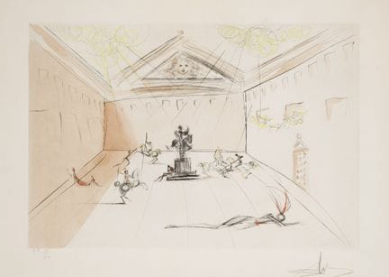 DALÍ, SALVADOR (1904 - 1989)
Incisione su carta. F