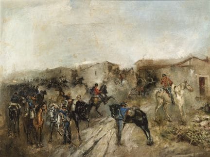 19-20世纪欧洲匿名画家
布面油画。65 x 85.5 厘米。