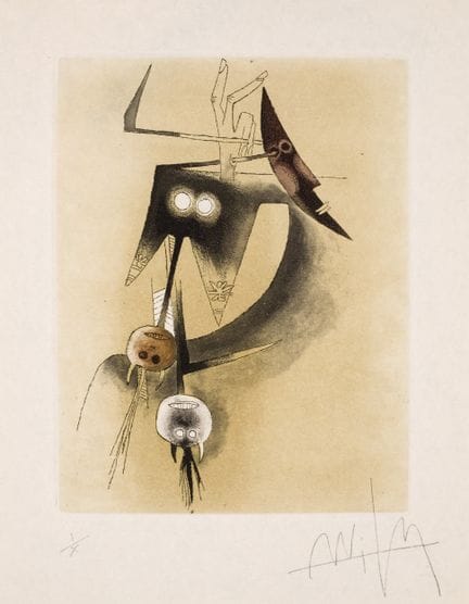 LAM, WIFREDO (1902–1982)
Radierung auf japanischem