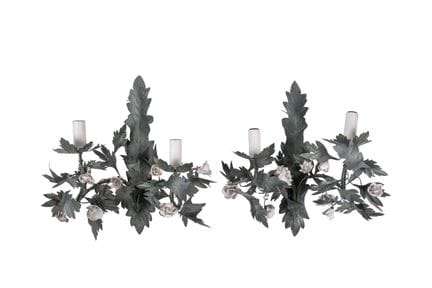 Pair of wall sconces in the style of Maison Bagues