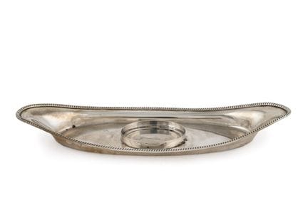 Inkwell stand in hallmarked English silver, 925 fi