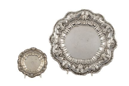 Bread basket and centerpiece set made of hallmarke