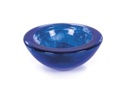 Pressed crystal centerpiece by the Swedish firm Ko