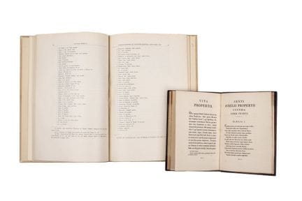 GIAMBATISTA BODONI. – 2 Werke in 2 Bänden: 
- Bose