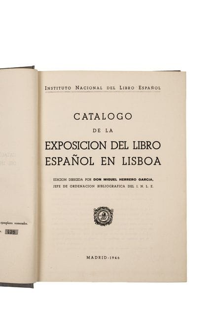 „KATALOG DER SPANISCHEN BUCHAUSSTELLUNG IN LISSABO
